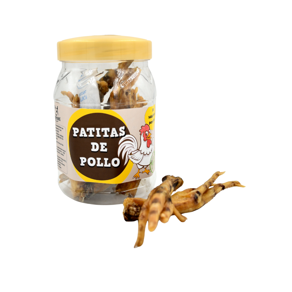 Patas de Pollo Deshidratadas Frasco 140 grs.
