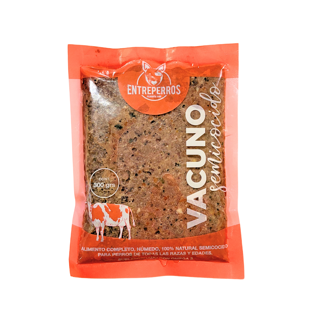 Menú Carne de Vacuno Semicocido (300gr)